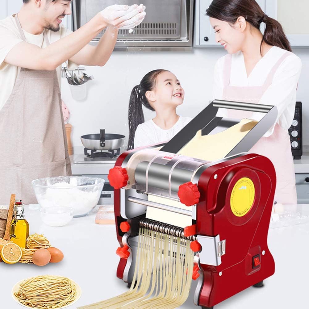 Commercial Electric Pasta Maker 3 IN1 Dough Spaghetti Roller Pressing Machine 3 mm / 9 mm Noodle Cutter for Restaurant Use