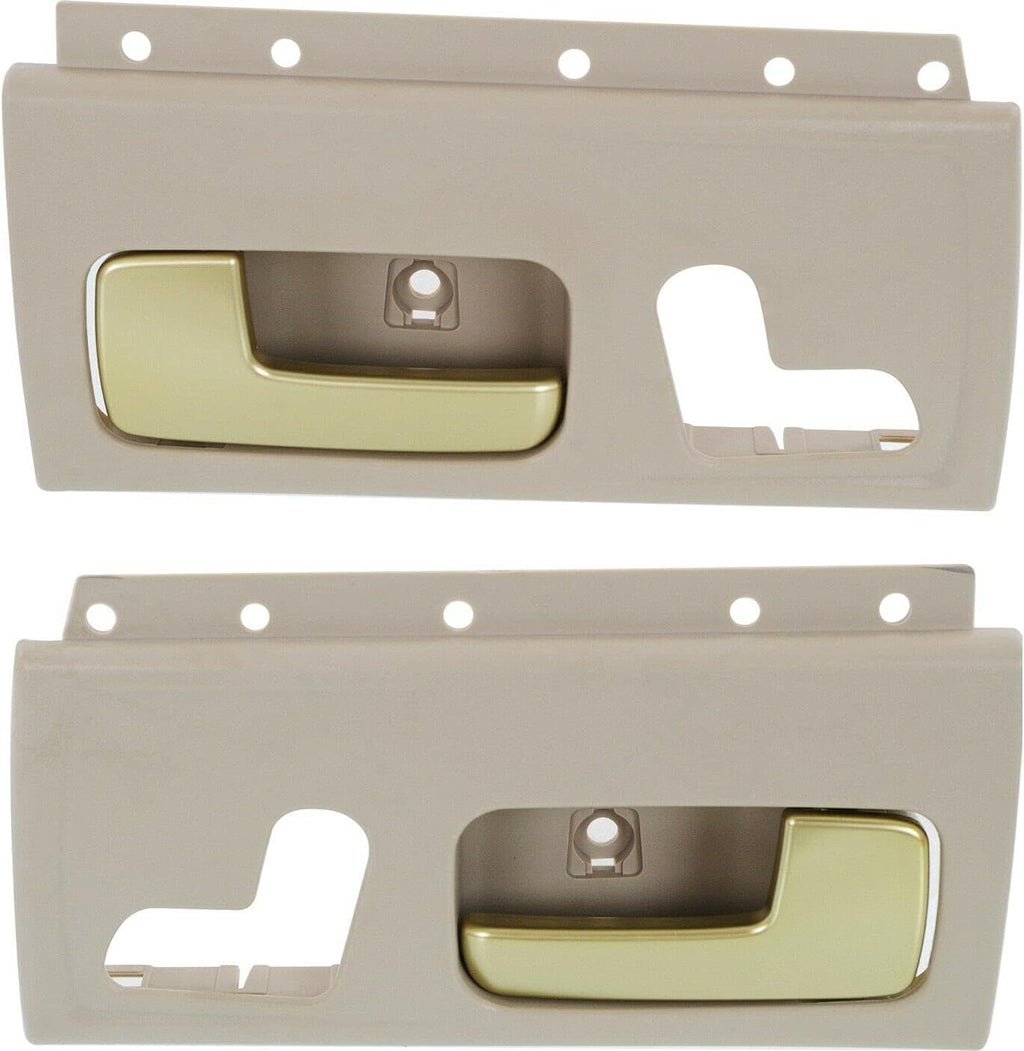 Door Handle Set Front Beige WithChrome/Gold Lvr 2Pc14870482