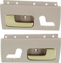 Door Handle Set Front Beige WithChrome/Gold Lvr 2Pc14870482