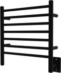 Amba RWHS-SMB Radiant Small Hardwired Plug-in Combo 7 Bar Towel Warmer in Matte Black