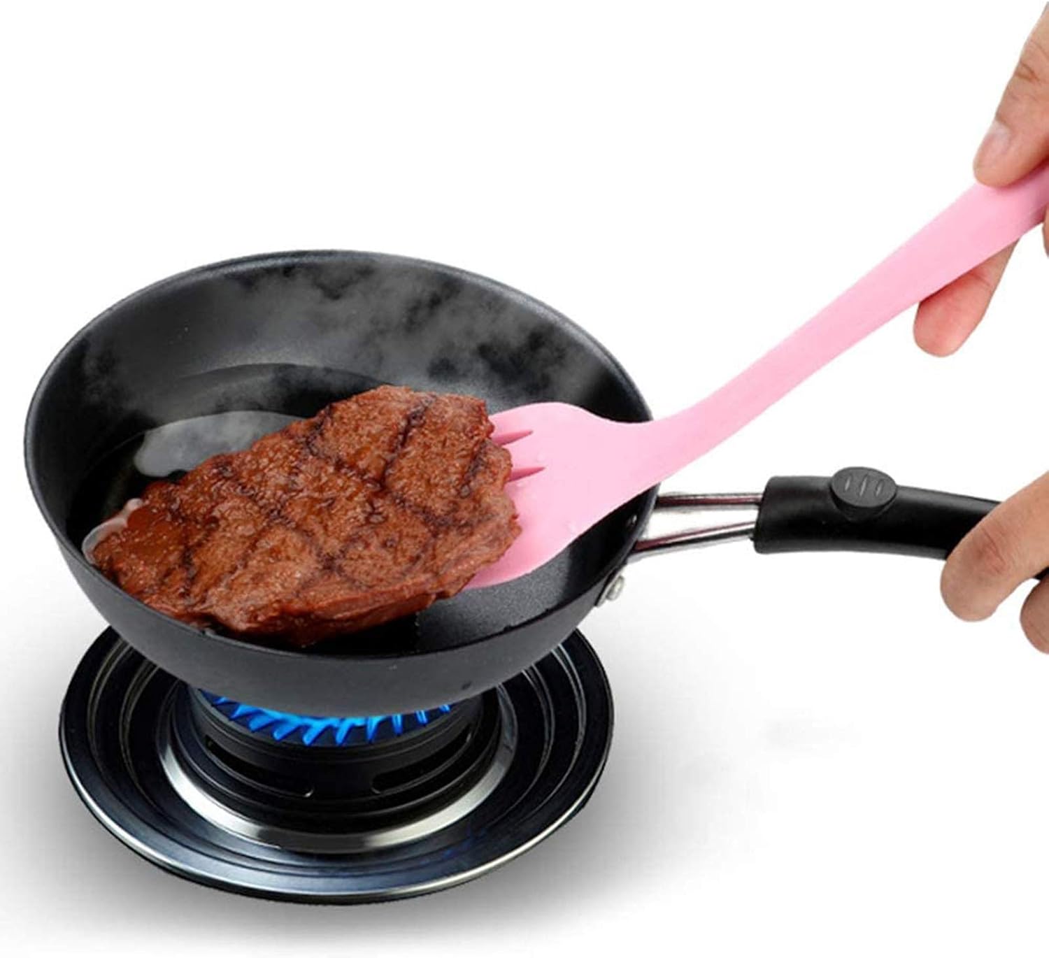 5pcs Spatula Silicone Kitchenware Set Utensils Cooking Baking Tool Food Grade Kitchen Accessories(black-JoJo's Bizarre Adventure1)