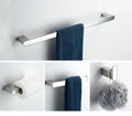 Silvery Mirror Chrome Polished Bathroom Hardware Set Towel Rack Toilet Paper Holder Soap Dish Towel Bar Hook Bathroom Hardware,4 Pieces kit.