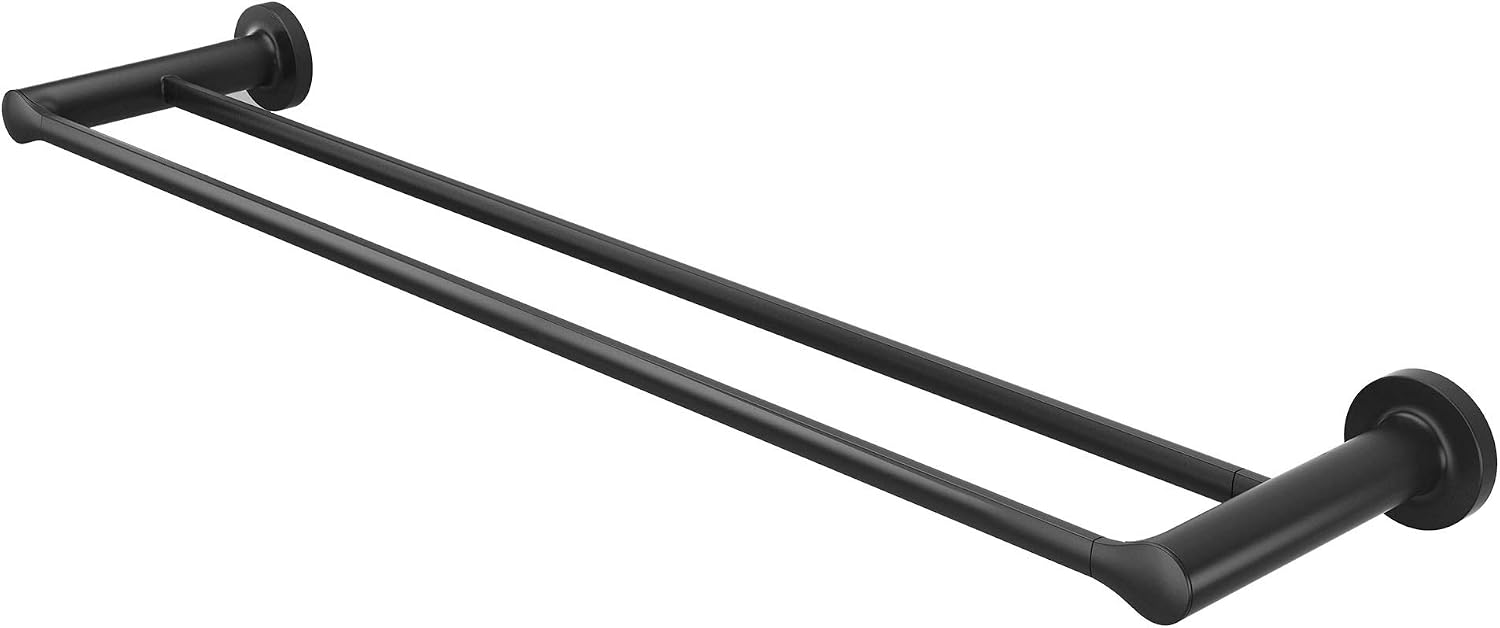 American Standard 7105224.243 Studio S 24 Inch Double Towel Bar, Matte Black