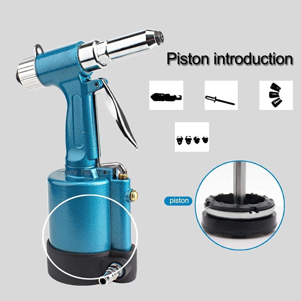 Pneumatic Blind Rivet Gun 2.4-4.8MM Heavy Duty Air Hydraulic Riveter-Professional Pop Pneumatic Riveting Gun Rivet Tool Accessories DIY
