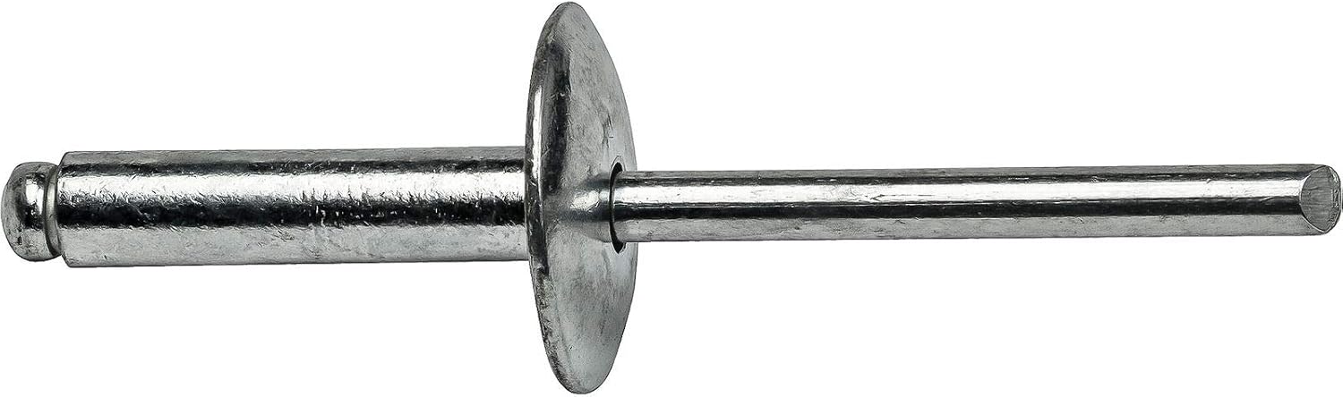 Large Flange Pop Rivets 3/16' x 3/4' Aluminum Dome Head (6-12) Blind Quantity 250 HQ