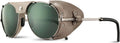 Julbo Cham Glacier Glasses for Men & Women w/Removable Side Shields for Hiking, Snow/Glare - 100% UV Protection
