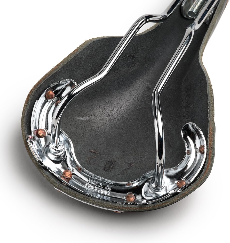 Brooks England Swift, Racing Leather Saddle with Hand-Hammered Copper Rivets