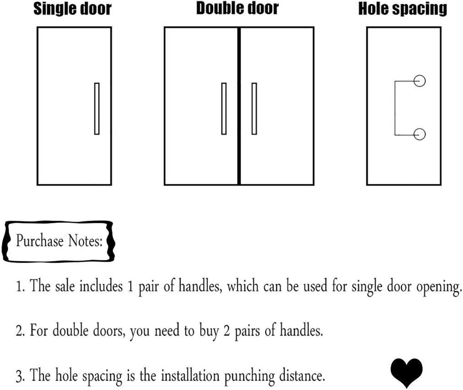 Rose Gold Handle,Door Hardware Heavy Duty Stainless Steel Square Tube Door Pull Handle/Glass Door Handle/Barn Door Sliding Handrail