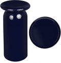 JONATHAN Y END1008D Miles 22.75' Mid-Century Modern Metal Sleek Cylinder Drink Table and Decorative End Table for Living Room, Bedroom, Office, Bathroom, Navy