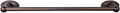 Top Knobs ED10ORBC Bath Edwardian Collection 30 Inch Single Towel Bar with Oval Backplate, Oil Rubbed Bronze Finish