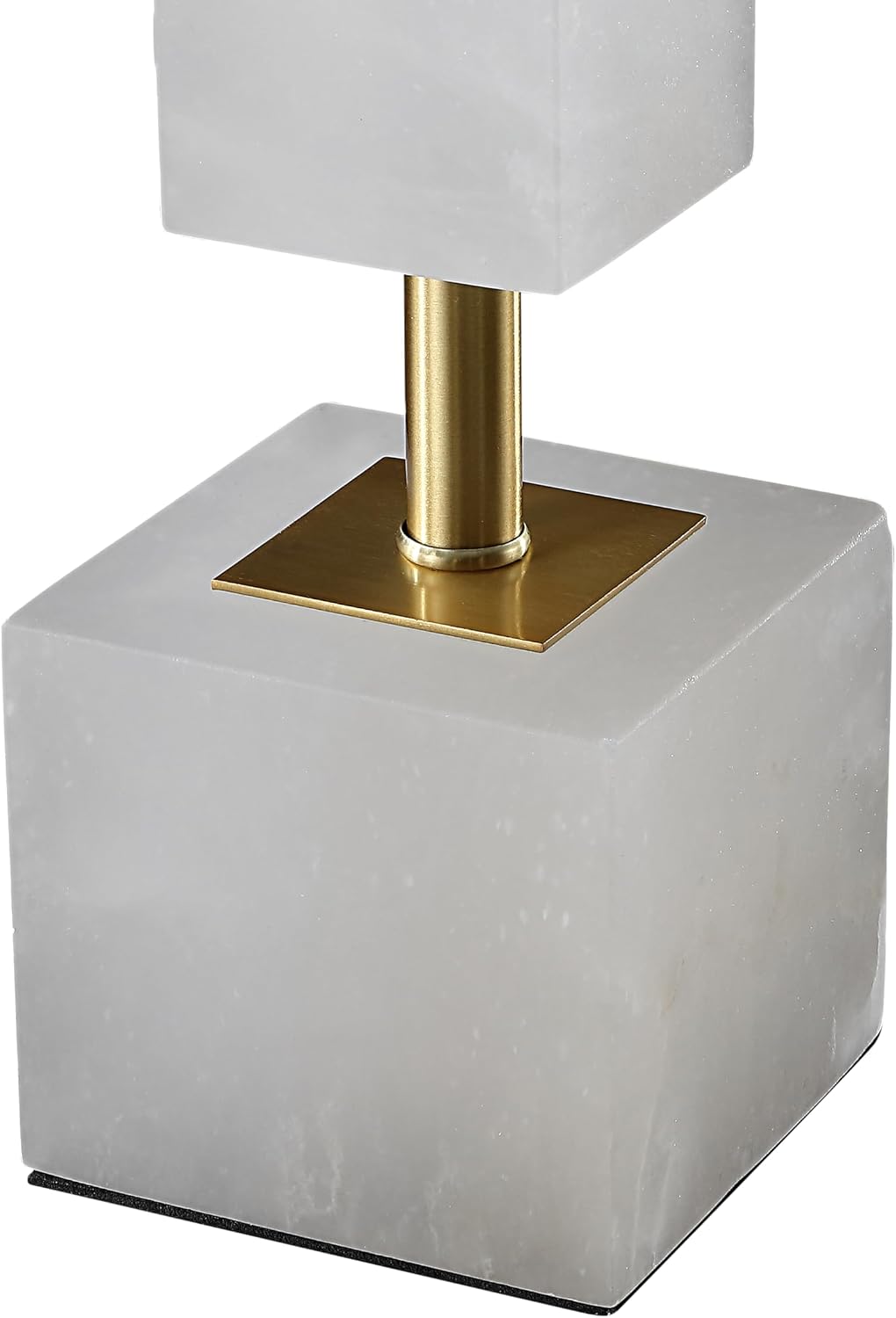 SAFAVIEH Couture Lighting Collection Johnny Alabaster/Gold 30-inch Bedroom Living Room Home Office Desk Nightstand Table Lamp (LED Bulb Included)