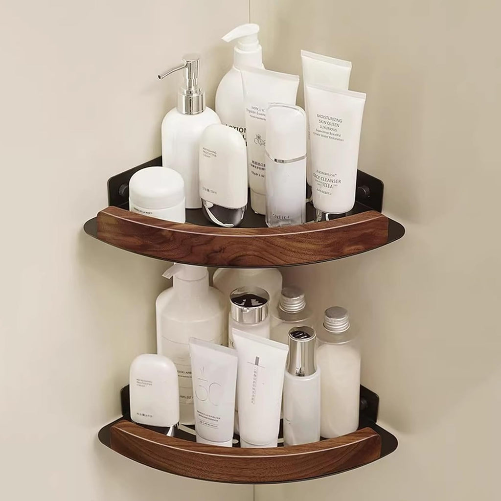 Bathroom Corner Shelf, Wall-Mounted StorageKitchen, Utility Rack Stylish Shower Caddy, for Bedrooms, Kitchens and Sink Units(30.5 * 3 * 2)