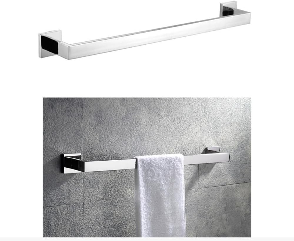 Bathroom Hardware 304 Stainless Steel Chrome Towel Rack Toilet Paper Holder Liquid Soap Holder Towel Bar Toilet Accessories Sets,CS Towel 1 bar