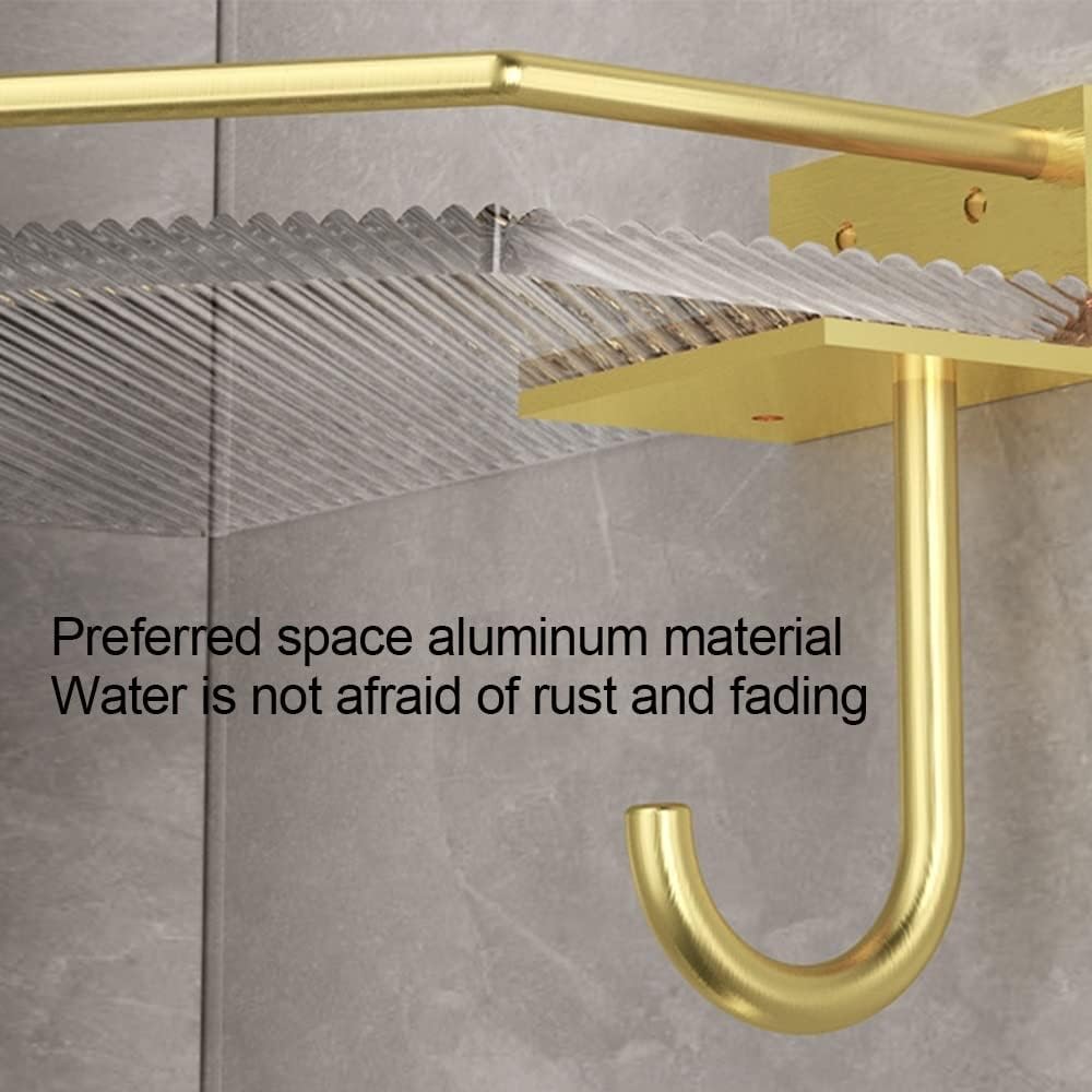 Corner Shower Caddy - Wall Mounted Acrylic Shower Shelves, Bathroom Storage Organizer for Efficient Shower Organization