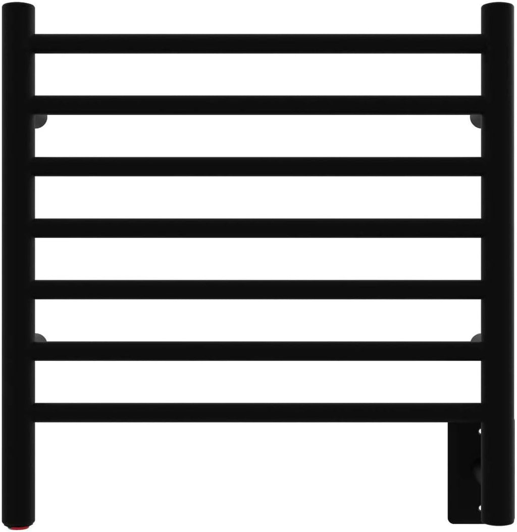 Amba RWHS-SMB Radiant Small Hardwired Plug-in Combo 7 Bar Towel Warmer in Matte Black