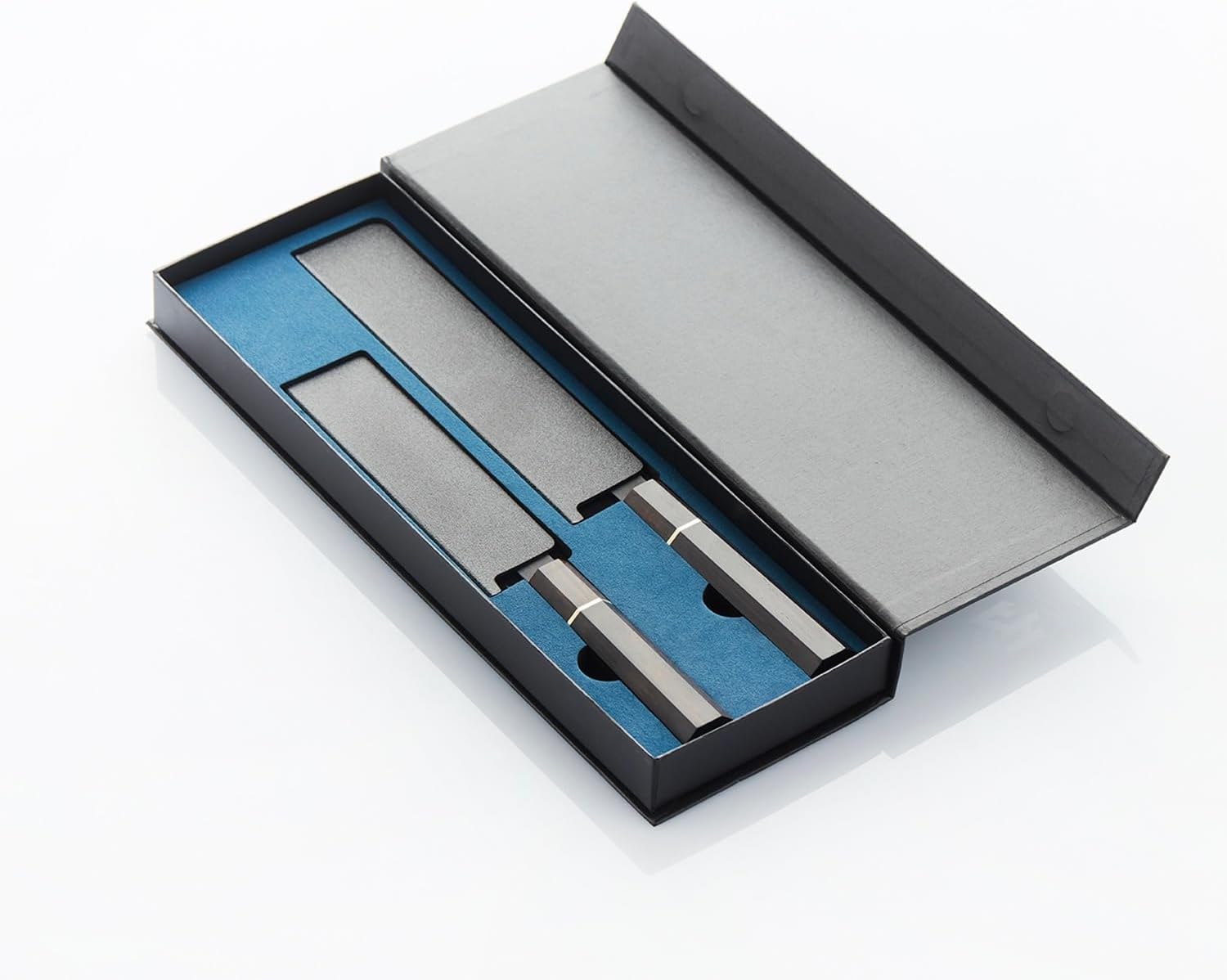 Frank Haasnoot Chef's Knives | Japanese Chef Knife Set | 8.7 & 6 Inch | Best 2-Piece Kitchen Knife | Chef Knife & Paring Knife | Stainless Steel | Wooden Handle | With Packaging | Professional Cooking