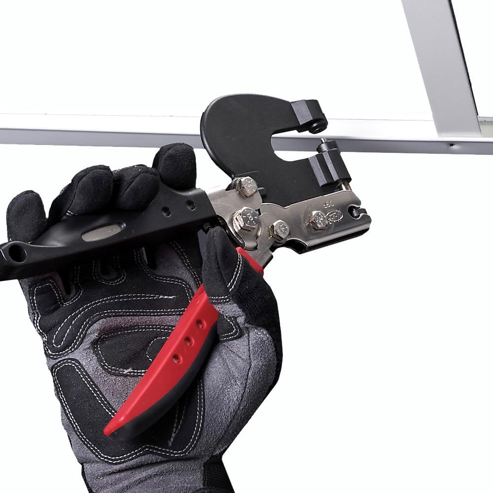 Malco HP18KR Metal Hand Punch Kit – Includes 1/8″ & 3/16″ Punches + Dies, Up to 22-Gauge Sheet Metal, Die-Cast Frame, Rivet Hole Punch, Window Extrusions, Ductwork, Sheet Stock