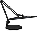 Neatfi XL 24W LED Desk Lamp – 2,200 Lumens | 23' Wide Shade | Dimmable Eye-Caring Task Light | Adjustable Arm | Office, Study, Crafting & Nail Techs (Black, Non-CCT with Base)