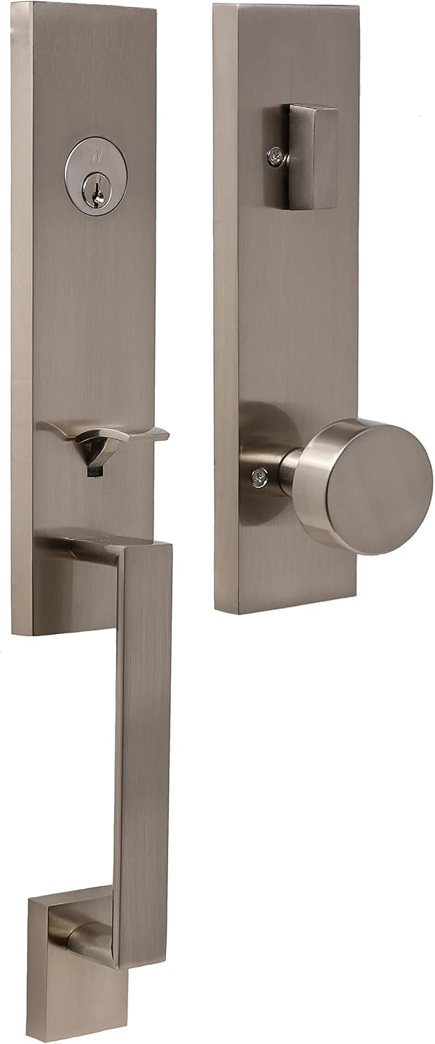 Weslock Leighton Entry Handle (Satin Nickel)
