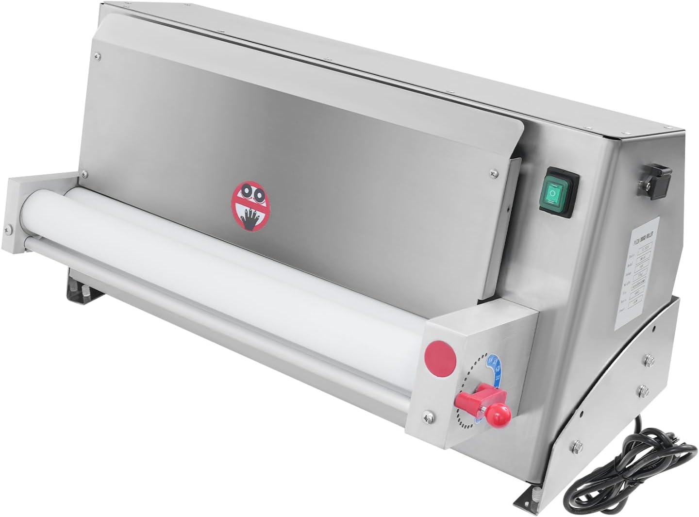 Electric Pizza Dough Roller Sheeter Machine, Automatic Commercial Pizza Press Making Machine 450W Stainless Steel Pasta Maker Machine For Bakeries Pizzerias, Restaurants Kitchens (3-18in)