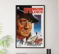 Bad Day at Black Rock - 1955 - Spanish - Vintage Movie Poster-24 x 36 Inches (Black - Framed)
