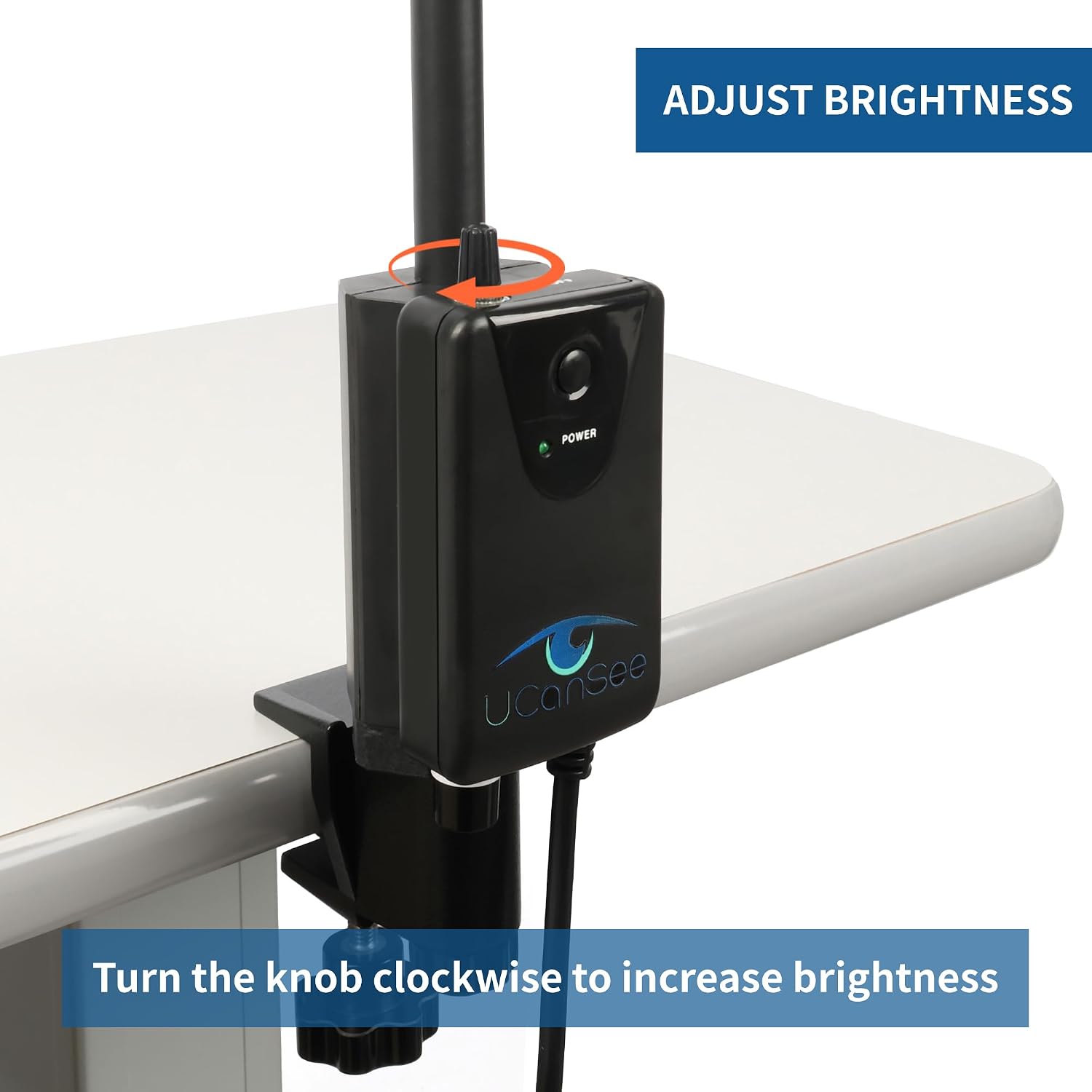 LED Examination Light with Adjustable Brightness, Flexible Arm & Desk Clamp – High-CRI LED Task Lighting for Professional & Workbench Use
