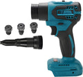 26V Brushless Cordless Rivet Gun, 11000N Pulling Force Electric Blind Riveter Tool Kit - Fits 3.2/4.0/5.0mm Rivets, LED Light, Portable Battery Powered Pop Rivet Gun Baremachine