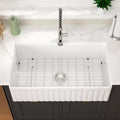36 Large Farmhouse Sink 36x20x10 Inch White Farmhouse Kitchen Sink Fireclay Apron Front Single Bowl 10 Inch Deep Farm Barn Basin