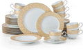 40-Piece Dinnerware Set Plate Plates Dinner Sets Kitchen Tableware Ceramic Dishes to Eat Food Dining