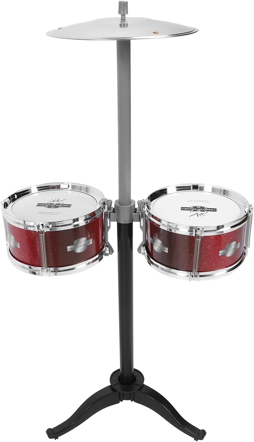 TOPINCN Kids Drum Set for Toddlers, Simulation Jazz Drum Set Musical Instrument Toy for Parent Children Interaction, Plastic Rock Jazz Drum Percussion Beginner Kit for Girls Boys