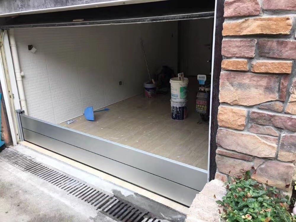 1.3ft High Garage Door Flood Barrier Threshold Kit, Detachable Aluminum Shield Door Water Stopper Barrier for Basement/ Front Door/ Gates/ Sliding Door, 2ft-13.5ft Long ( Color : H 1.3ft/0.4m , Size :