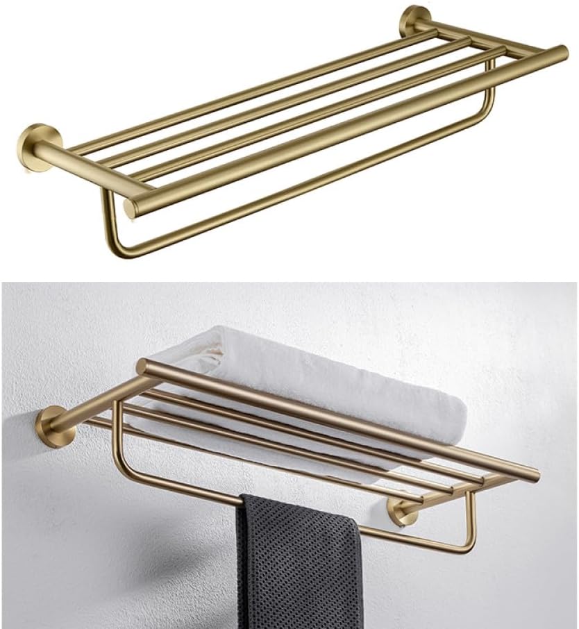 Stainless Steel Bathroom Hardware Set Bathroom Accessories Black Towel Rail Bar Rack Gold Towel Bar Shelf Towel Holder,005YG