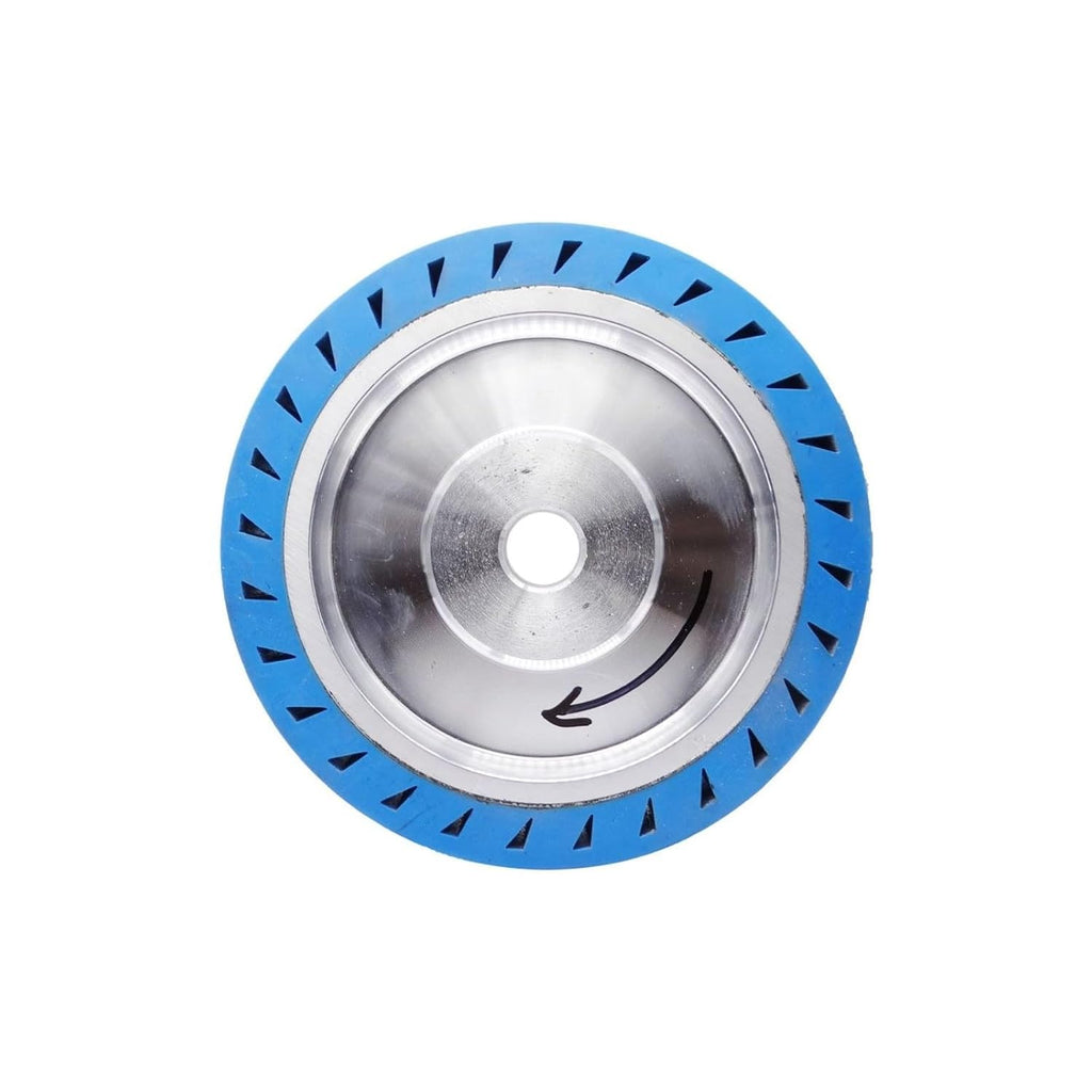 1PCS Gemstone Grinding with Sanding Belt Machine Diamond Rubber Polishing Wheel(8inch (200mm) x50mm,Hole 25mm)