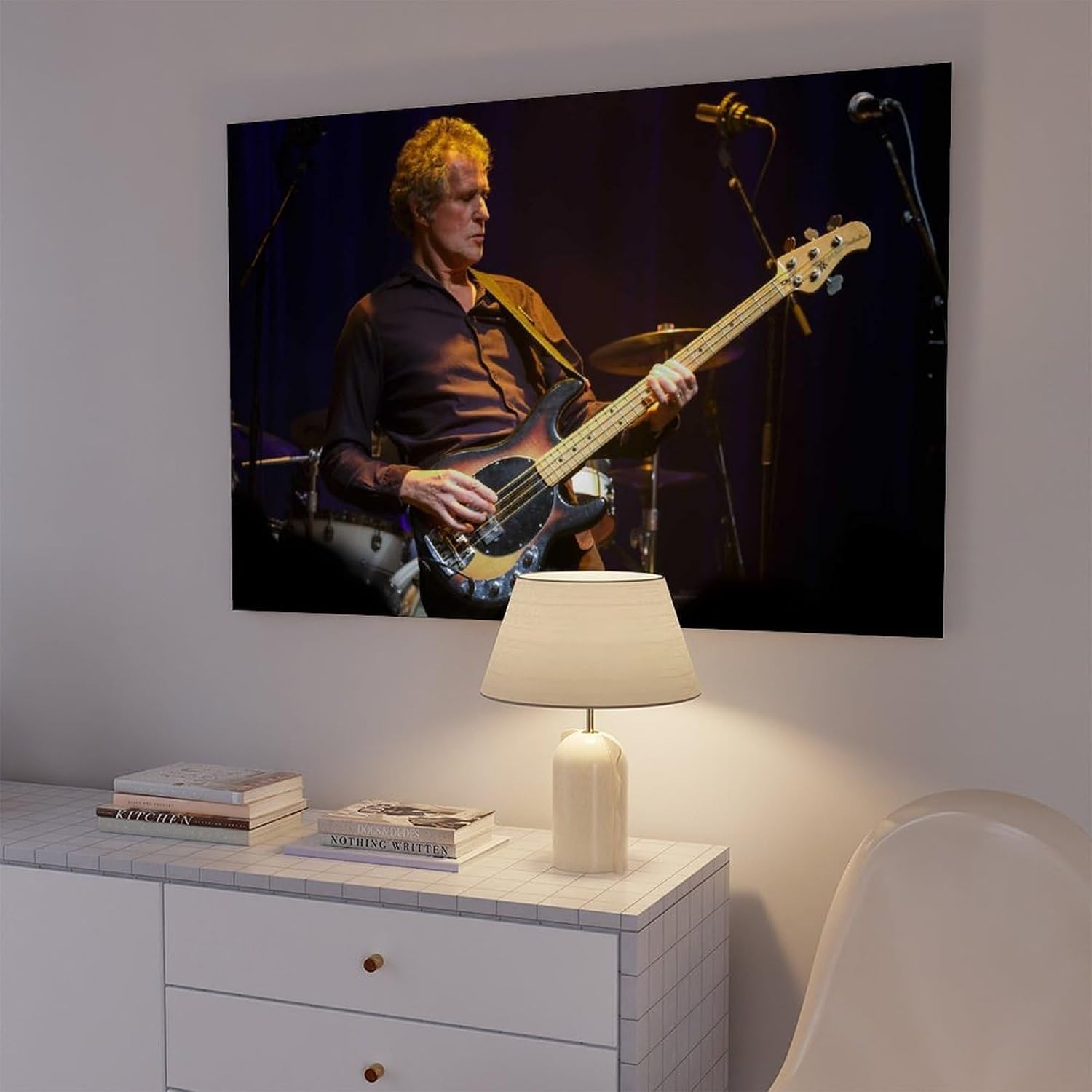 TONITOTA John_Illsley Rock Scene Classic Canvas Poster | Retro Historical Black And White Photos | Wall Art | Kitchen | Bathroom Decor | Frame 24x36inch