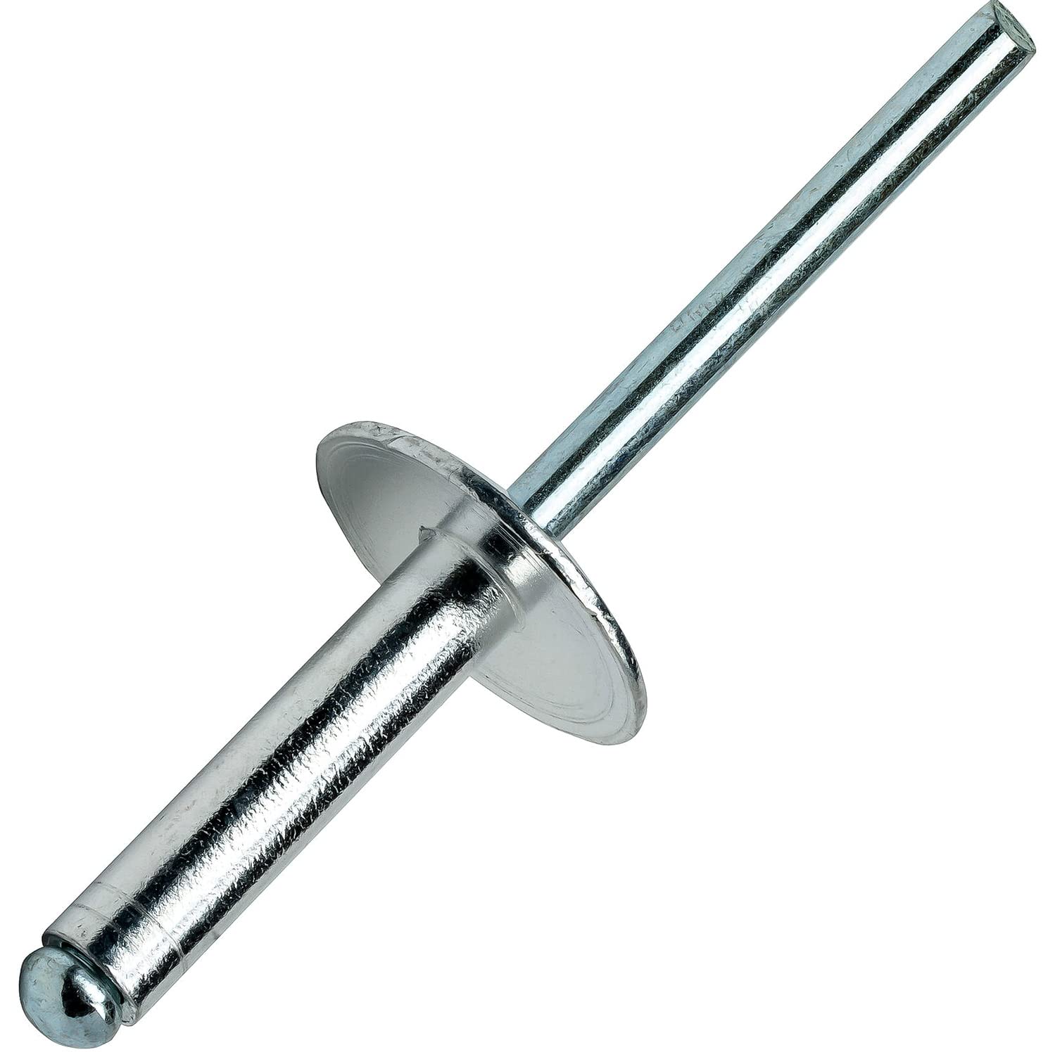 Large Flange Pop Rivets 3/16' x 1/2' Aluminum Body Steel Mandrel (6-8) Pack of 250 Fastener Set LS10526F