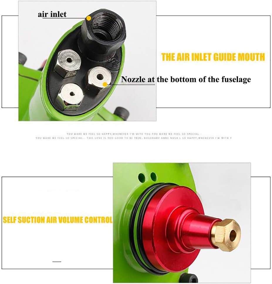 NEWTRY Professional Pneumatic Rivet Gun Air Riveting Tool Rivet Nut Setting Kit Air Power Tool Pop Rivet Gun Automatic Nail Suction (UL-501E)