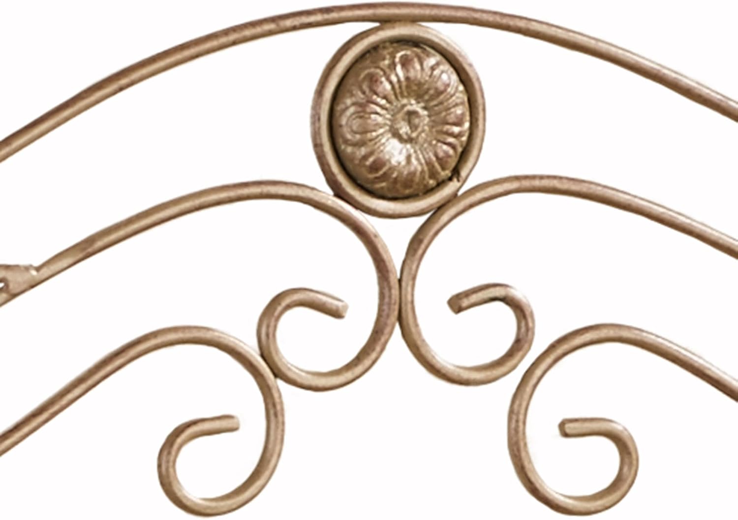 Touch of Class Kadalynn Wall Shelf with Towel Bar - Satin Gold - Handcrafted Metal - Decorative Storage - Mounted Rack Organizer for Bathroom - 3 Shelves - 24 Inches High