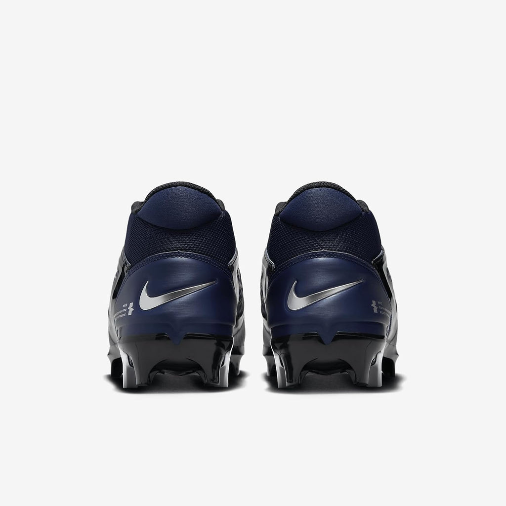 Nike Alpha Menace 4 Pro Football Cleats (FD7037-401, Midnight Navy/Metallic Silver) Size 11