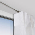 Shower Curtain Rod Adjustable Corner for Bathroom Bathtub Clothing Store,Flexible Bendable Recessed Ceiling Curtain Track Lightweight Aluminum Rail for Curtains Shower Curtain RV Room Divide