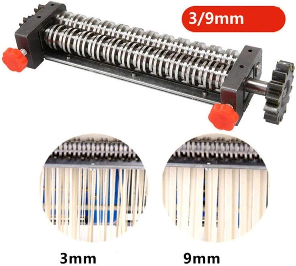 110V 550W Stainless Steel Electric Noodle Making Pasta Maker, Commercial Dough Roller Noodle Cutting Machine(Noodle Width 24CM, Knife Length 24CM, Cutter 3mm/9mm)