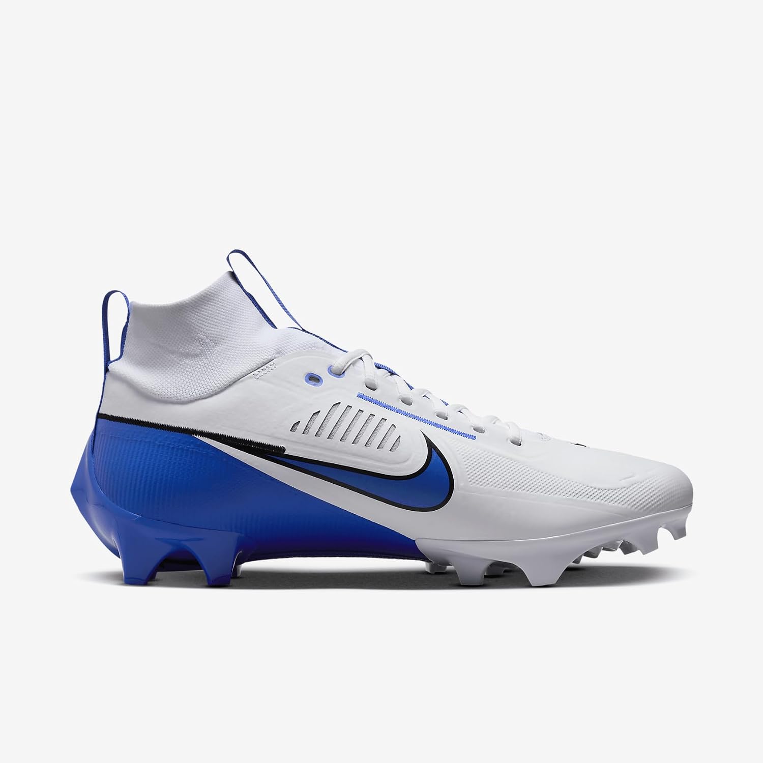 Nike Vapor Edge Pro 360 2 (Team Bank) Men's Football Cleats (FQ4044-102, White/Black/Hyper Royal) Size 15