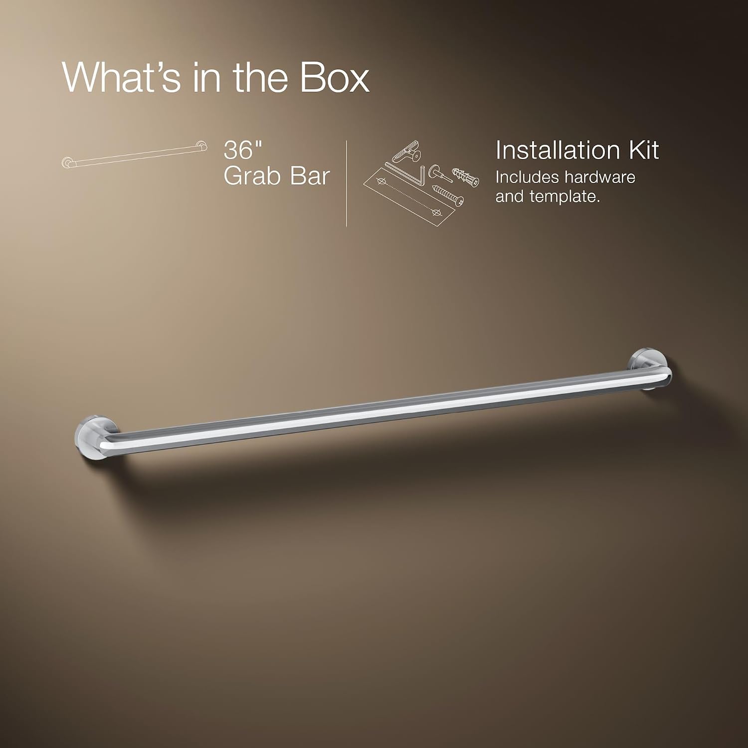 Kohler K-24551-BN Kumin Towel Bar, Vibrant Brushed Nickel