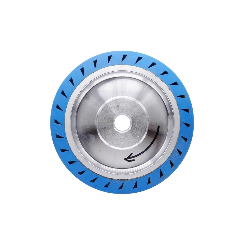 1PCS Gemstone Grinding with Sanding Belt Machine Diamond Rubber Polishing Wheel(8inch (200mm) x50mm,Hole 32mm)