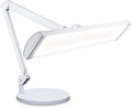 Neatfi Ultra 3,500 Lumens LED Desk Lamp with Base– 45W, 270 SMD LEDs, Shadow-Free | Adjustable Brightness | Non-Flickering Task Light for Nail, Craft & Office (White-3, 26-Inch Wide Shade)