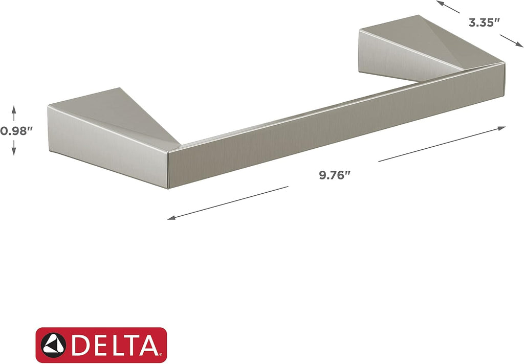 Delta Trillian (1-Pack) 8'' Towel Rack for Bathroom Brilliance Stainless Steel Towel Bar for Bathroom Wall Hand Towel Holder Rod Wall Mounted Kitchen Towel Holder 74308-SS