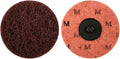 Norton 8834164065 3' Merit High Strength AO TR (Type III) Non-Woven Quick-Change Buffing Discs, Medium, 25 pack