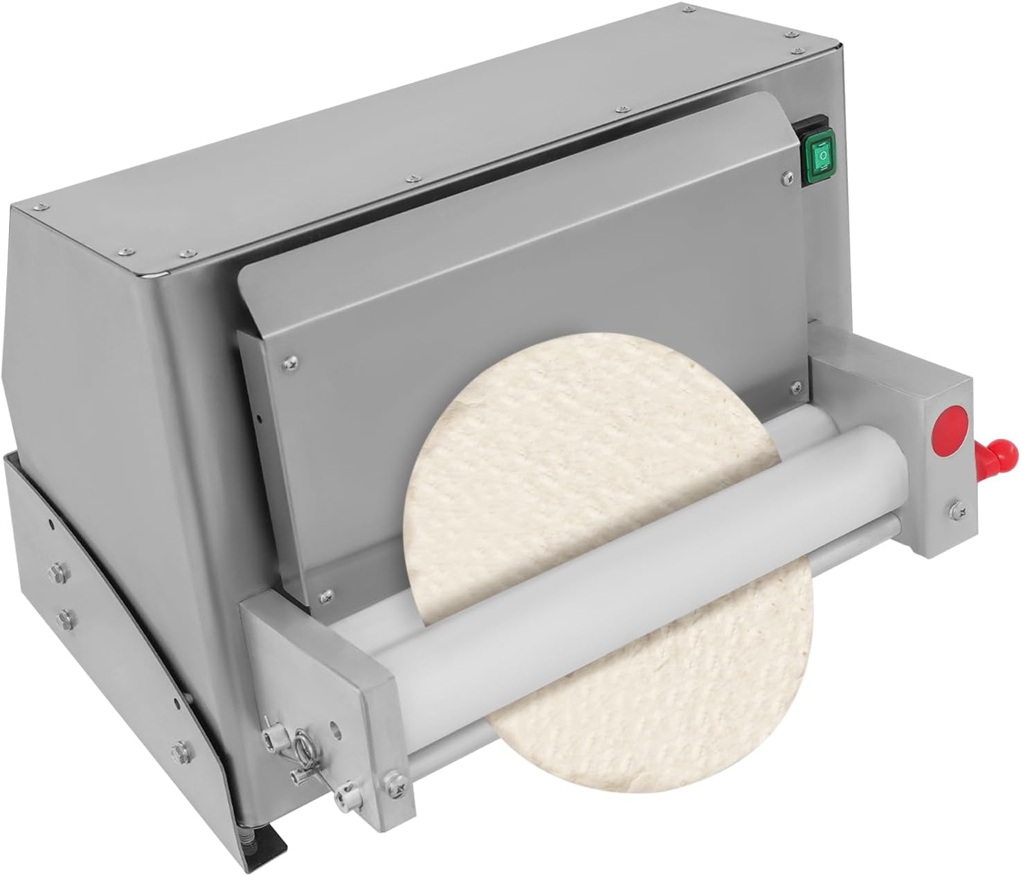 Electric Pizza Dough Roller Sheeter Machine, Automatic Commercial Pizza Press Making Machine 450W 110V Stainless Steel Pasta Maker Machine For Bakeries Pizzerias, Restaurants Kitchens (3-12in)