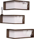 Wall Mounted Corner Shelf - Floating Shelves Save Space with Light Corner Display Shelf Stand Dustproof Storage, Heavy Duty Floating Shelves with LED Lights