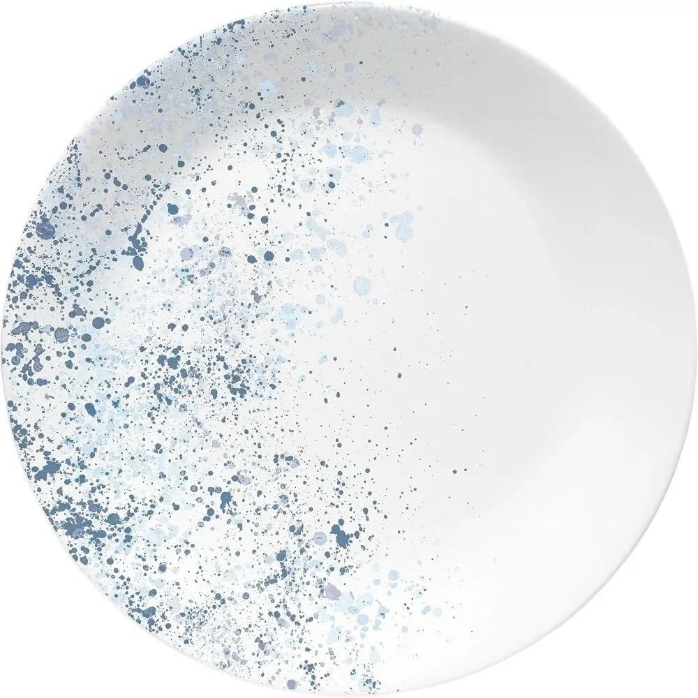 18-Piece Service for 6 Dinnerware Set Lightweight Round Plates and Bowls Family Hotel Tableware