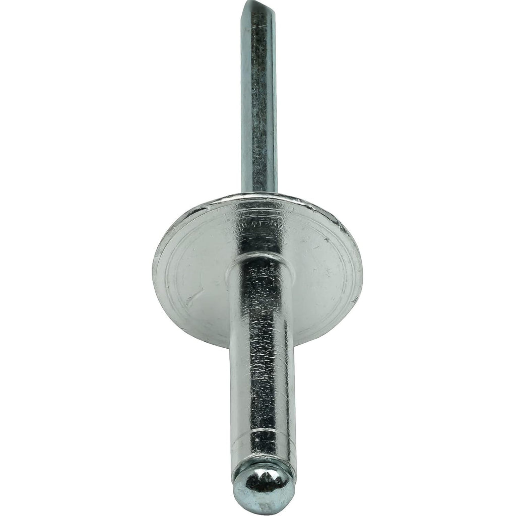 DIY Man - Large Flange Pop Rivets 3/16' x 1/2' Aluminum Body Steel Mandrel (6-8) Quantity 500 D&J